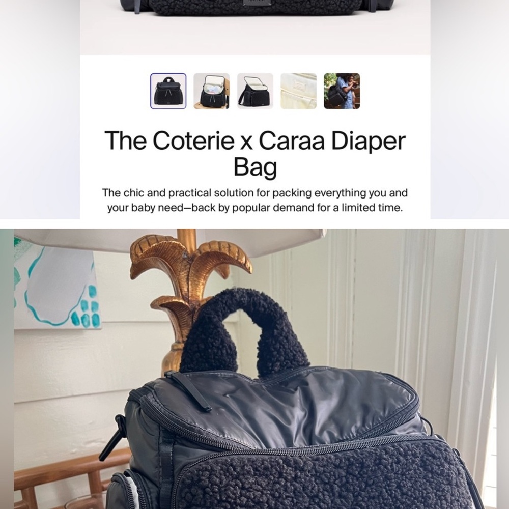 IN SEARCH OF THIS BAGCaraa Black and Gray Diaper Bag - Picture 2 of 2